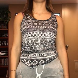 aztec printed tank top